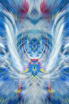 Design element for graphics Visionary surreal artworks Fractal Wall Art Des.. Stock Illustration