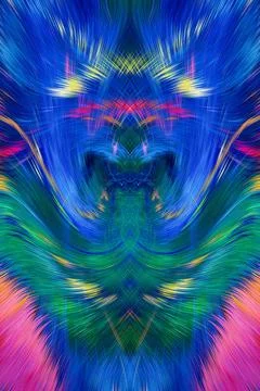 Design element for graphics Visionary surreal artworks Fractal Wall Art Des.. Illustrazione stock