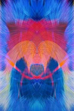 Design element for graphics Visionary surreal artworks Fractal Wall Art Des.. Stock Illustration