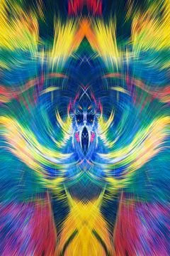 Design element for graphics Visionary surreal artworks Fractal Wall Art Des.. イラスト素材
