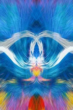 Design element for graphics Visionary surreal artworks Fractal Wall Art Des.. Stock Illustration