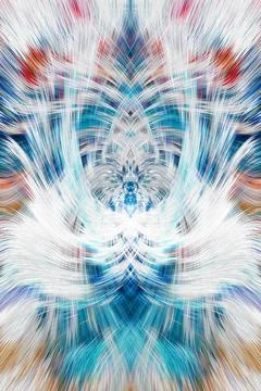 Design element for graphics Visionary surreal artworks Fractal Wall Art Des.. Stock Illustration