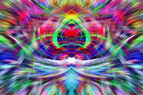 Design element for graphics Visionary surreal artworks Fractal Wall Art Des.. Illustrazione stock