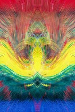 Design element for graphics Visionary surreal artworks Fractal Wall Art Des.. Stock Illustration