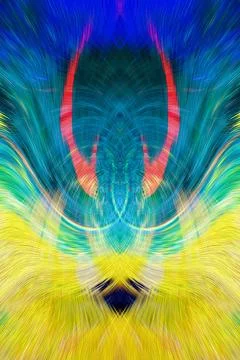 Design element for graphics Visionary surreal artworks Fractal Wall Art Des.. Stock Illustration