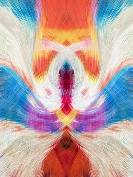 Design element for graphics Visionary surreal artworks Fractal Wall Art Des.. Stock Illustration