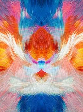 Design element for graphics Visionary surreal artworks Fractal Wall Art Des.. Stock Illustration