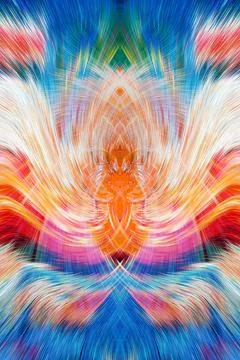 Design element for graphics Visionary surreal artworks Fractal Wall Art Des.. Stock Illustration