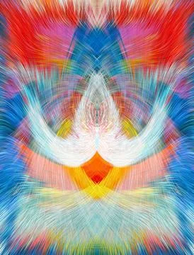 Design element for graphics Visionary surreal artworks Fractal Wall Art Des.. Illustrazione stock