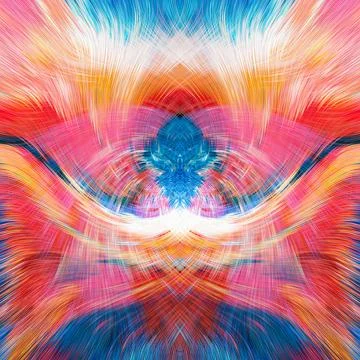 Design element for graphics Visionary surreal artworks Fractal Wall Art Des.. Stock Illustration