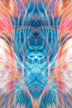 Design element for graphics Visionary surreal artworks Fractal Wall Art Des.. Stockillustratie