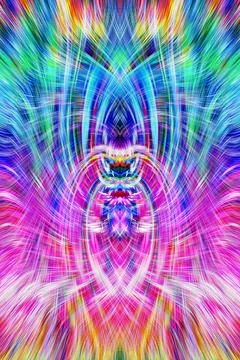 Design element for graphics Visionary surreal artworks Fractal Wall Art Des.. Stock Illustration