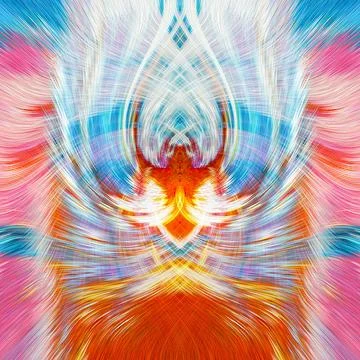 Design element for graphics Visionary surreal artworks Fractal Wall Art Des.. Stock Illustration
