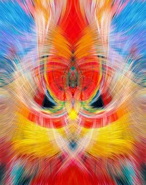 Design element for graphics Visionary surreal artworks Fractal Wall Art Des.. Stock Illustration