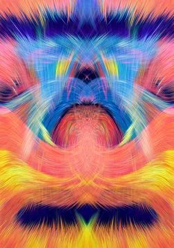 Design element for graphics Visionary surreal artworks Fractal Wall Art Des.. Illustrazione stock