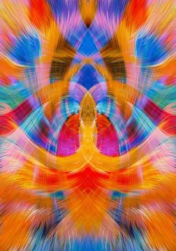 Design element for graphics Visionary surreal artworks Fractal Wall Art Des.. Stockillustratie