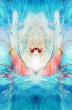 Design element for graphics Visionary surreal artworks Fractal Wall Art Des.. Stock Illustration