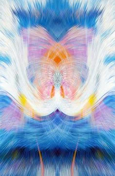 Design element for graphics Visionary surreal artworks Fractal Wall Art Des.. Illustrazione stock