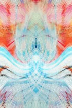 Design element for graphics Visionary surreal artworks Fractal Wall Art Des.. Stock Illustration