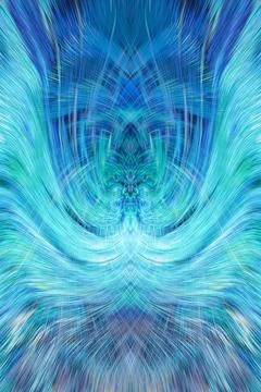 Design element for graphics Visionary surreal artworks Fractal Wall Art Des.. 스톡 일러스트