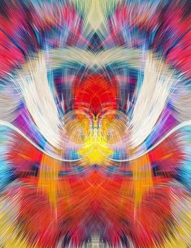 Design element for graphics Visionary surreal artworks Fractal Wall Art Des.. Illustrazione stock