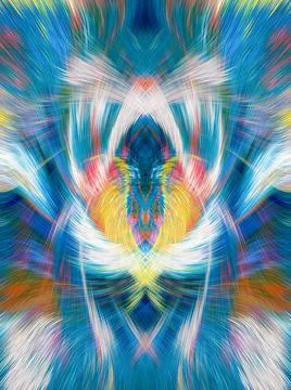 Design element for graphics Visionary surreal artworks Fractal Wall Art Des.. Stockillustratie