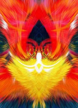 Design element for graphics Visionary surreal artworks Fractal Wall Art Des.. Stock Illustration
