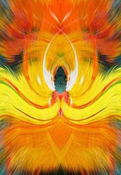 Design element for graphics Visionary surreal artworks Fractal Wall Art Des.. Stock Illustration