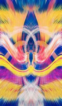 Design element for graphics Visionary surreal artworks Fractal Wall Art Des.. 스톡 일러스트