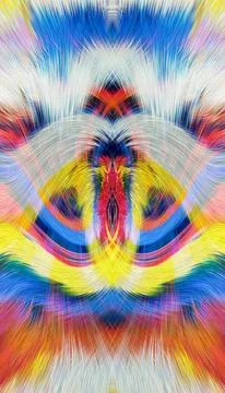 Design element for graphics Visionary surreal artworks Fractal Wall Art Des.. Stock Illustration