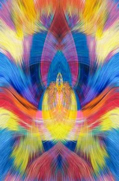 Design element for graphics Visionary surreal artworks Fractal Wall Art Des.. 스톡 일러스트