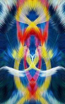 Design element for graphics Visionary surreal artworks Fractal Wall Art Des.. Illustrazione stock