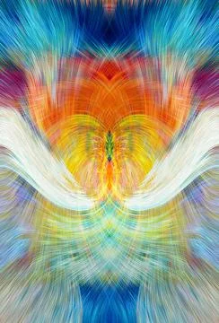 Design element for graphics Visionary surreal artworks Fractal Wall Art Des.. Stockillustratie