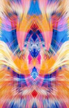 Design element for graphics Visionary surreal artworks Fractal Wall Art Des.. Stock Illustration