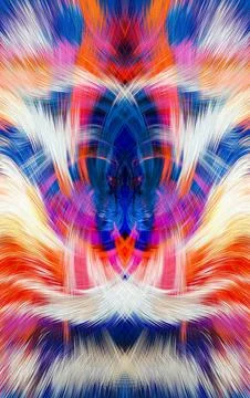 Design element for graphics Visionary surreal artworks Fractal Wall Art Des.. Stock Illustration