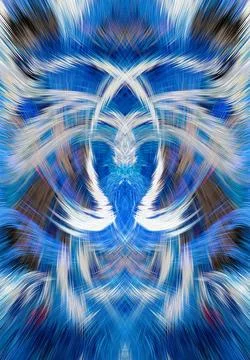 Design element for graphics Visionary surreal artworks Fractal Wall Art Des.. Stock Illustration