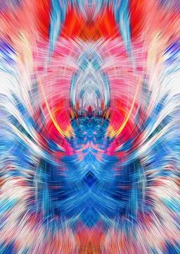 Design element for graphics Visionary surreal artworks Fractal Wall Art Des.. Stock Illustration