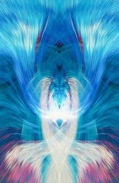 Design element for graphics Visionary surreal artworks Fractal Wall Art Des.. Illustrazione stock