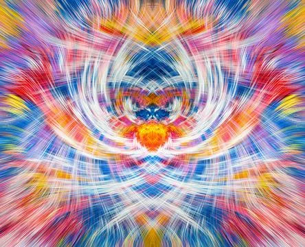 Design element for graphics Visionary surreal artworks Fractal Wall Art Des.. Stock Illustration