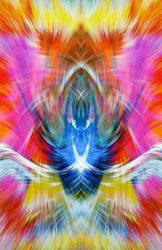 Design element for graphics Visionary surreal artworks Fractal Wall Art Des.. Stock Illustration
