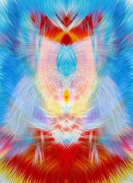 Design element for graphics Visionary surreal artworks Fractal Wall Art Des.. Stock Illustration