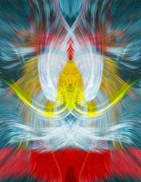 Design element for graphics Visionary surreal artworks Fractal Wall Art Des.. Stock Illustration