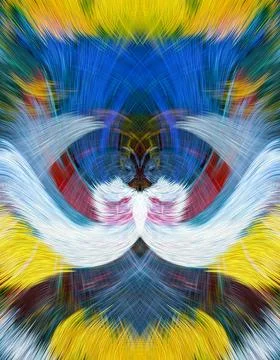 Design element for graphics Visionary surreal artworks Fractal Wall Art Des.. Stock Illustration