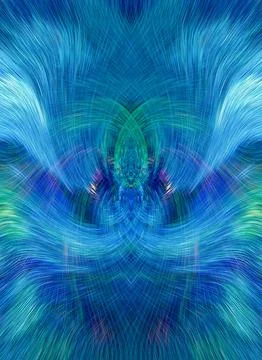Design element for graphics Visionary surreal artworks Fractal Wall Art Des.. Stock Illustration