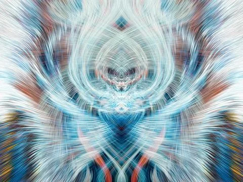 Design element for graphics Visionary surreal artworks Fractal Wall Art Des.. Illustrazione stock