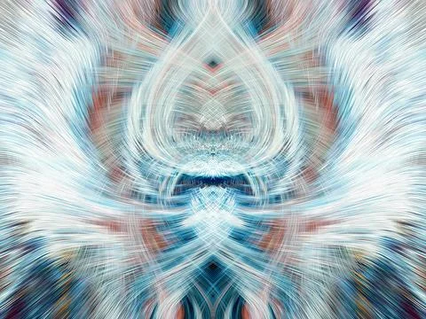 Design element for graphics Visionary surreal artworks Fractal Wall Art Des.. Illustrazione stock