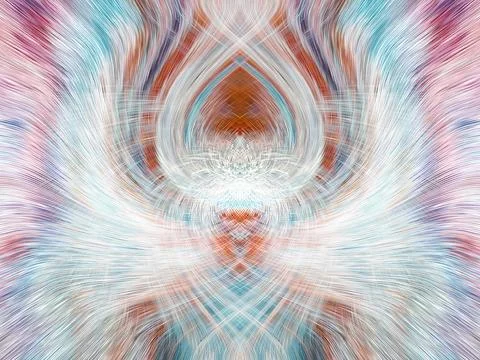 Design element for graphics Visionary surreal artworks Fractal Wall Art Des.. Stock Illustration