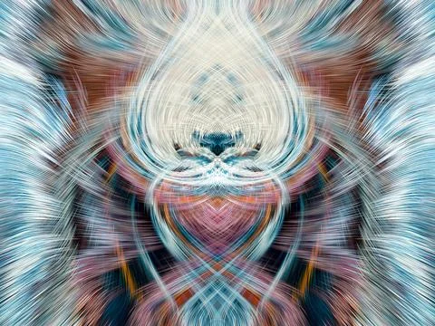 Design element for graphics Visionary surreal artworks Fractal Wall Art Des.. Stock Illustration