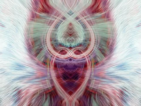Design element for graphics Visionary surreal artworks Fractal Wall Art Des.. Illustrazione stock