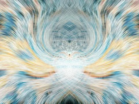Design element for graphics Visionary surreal artworks Fractal Wall Art Des.. Illustrazione stock